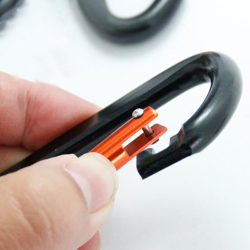 5 vnt. didelis karabinas, aliuminio lydinio, praktiškas kabliukas, laipiojimo įranga, daugiafunkcė karabina 3,98 cm * 7,61 cm