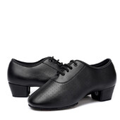 Latin tánccipő Férfi Női Modern Tango Salsa Bőr Társascipő Négyszögletes Sarkú Felnőtt Gyerek Fiú Buli Tánccipő Sport