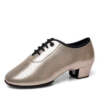 Latin tánccipő Férfi Női Modern Tango Salsa Bőr Társascipő Négyszögletes Sarkú Felnőtt Gyerek Fiú Buli Tánccipő Sport