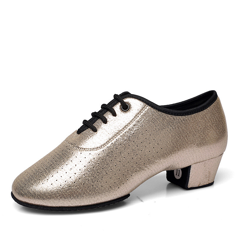 Latin tánccipő Férfi Női Modern Tango Salsa Bőr Társascipő Négyszögletes Sarkú Felnőtt Gyerek Fiú Buli Tánccipő Sport