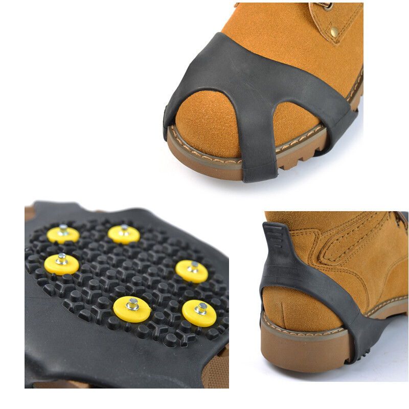 1 pora S-XXL10 smeigių, neslystančių sniego laipiojimo ant ledo batų smaigaliai ledo rankenos, segtukai, žieminiai laipiojimo neslystantys batų dangtelio dalis