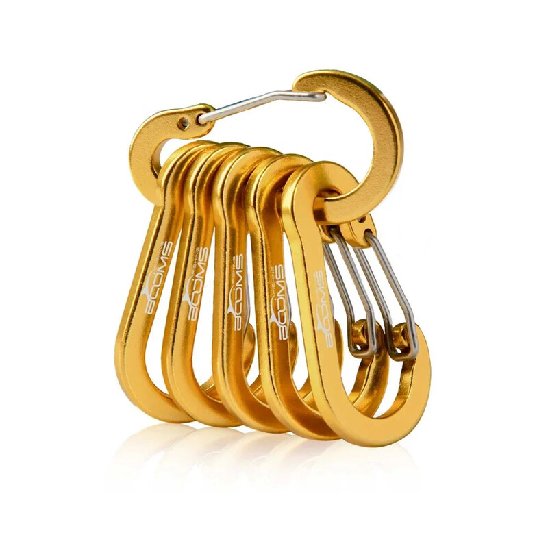 6/12 vnt. kelių įrankių alpinizmo sagtis, plieninė lauko stovyklavietės maži karabino spaustukai, žvejybai laipiojimo reikmenys