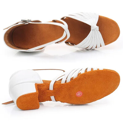 Vaikiški Lotynų Amerikos šokių batai Vaikiški balti Lotynų Amerikos batai Mergaitėms Vasaros Modernaus Džiazo Lotynų Valso Tango Pilvo pramoginių šokių Batai Sandalai