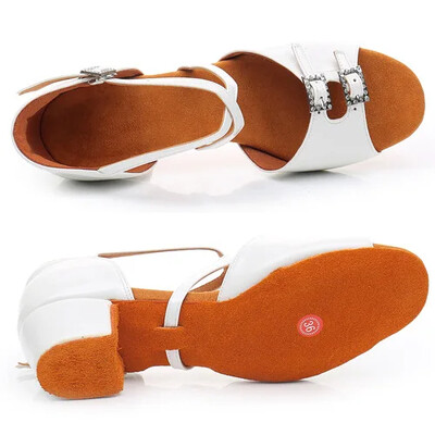 Vaikiški Lotynų Amerikos šokių batai Vaikiški balti Lotynų Amerikos batai Mergaitėms Vasaros Modernaus Džiazo Lotynų Valso Tango Pilvo pramoginių šokių Batai Sandalai