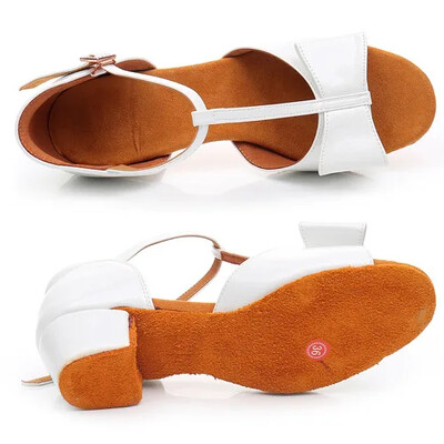 Vaikiški Lotynų Amerikos šokių batai Vaikiški balti Lotynų Amerikos batai Mergaitėms Vasaros Modernaus Džiazo Lotynų Valso Tango Pilvo pramoginių šokių Batai Sandalai