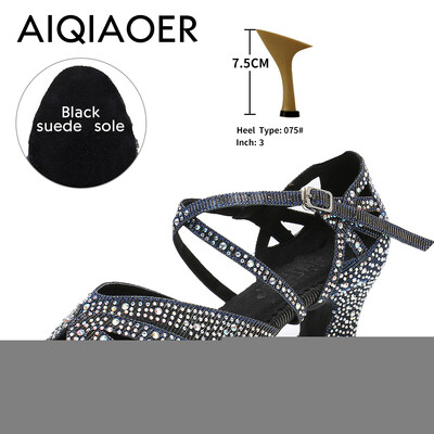 Vysokokvalitné kamienkové latinskoamerické tanečné topánky Lady Tango Salsa tanečné topánky na vysokom podpätku pre dámy svadobné topánky