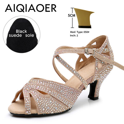 Vysokokvalitné kamienkové latinskoamerické tanečné topánky Lady Tango Salsa tanečné topánky na vysokom podpätku pre dámy svadobné topánky