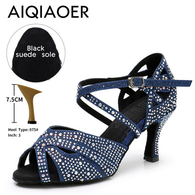 Vysokokvalitné kamienkové latinskoamerické tanečné topánky Lady Tango Salsa tanečné topánky na vysokom podpätku pre dámy svadobné topánky