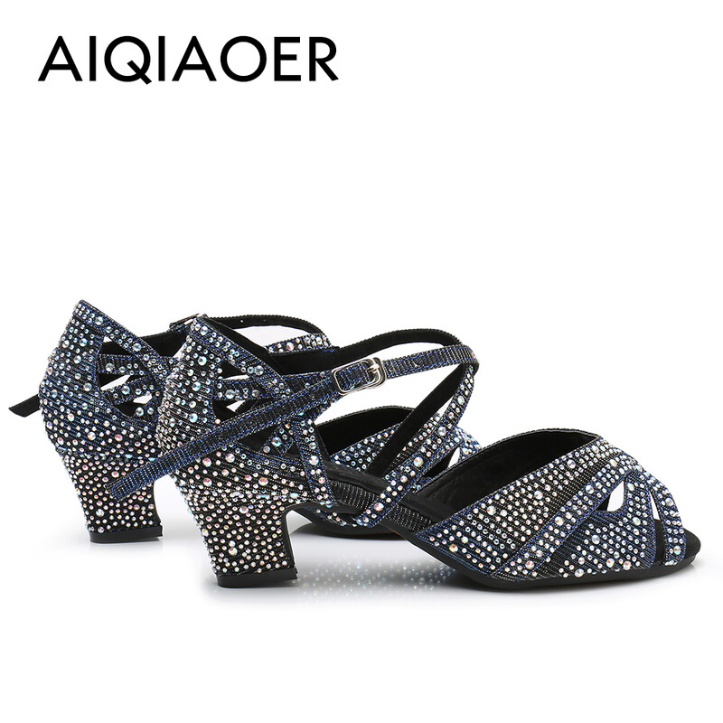 Vysokokvalitné kamienkové latinskoamerické tanečné topánky Lady Tango Salsa tanečné topánky na vysokom podpätku pre dámy svadobné topánky