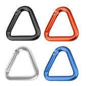 Carabinier triunghi pentru camping, breloc pentru drumeții din metal, snap, ușor, triunghi, carabinier, accesorii pentru pescuit pentru alpinism