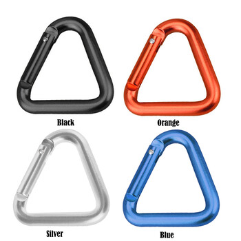 Camping Triangle Carabiner Μεταλλικό μπρελόκ πεζοπορίας Snap Ελαφρύ τριγωνικό δαχτυλίδι καραμπίνερ για ψάρεμα αναρρίχησης