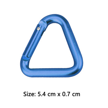 Camping Triangle Carabiner Μεταλλικό μπρελόκ πεζοπορίας Snap Ελαφρύ τριγωνικό δαχτυλίδι καραμπίνερ για ψάρεμα αναρρίχησης