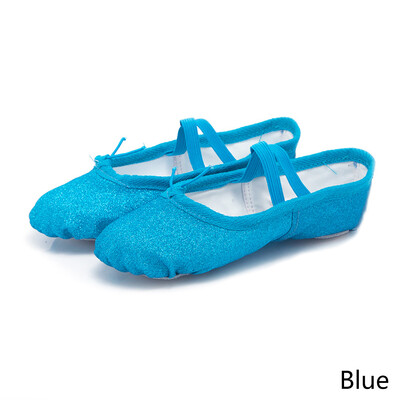 Balett Cipők Jóga Tornaterem Lapos Papucsok Csillogó Rózsaszín Kék Rózsa Piros Színek Balett Cipők Lányoknak Gyerekek Női Tanár