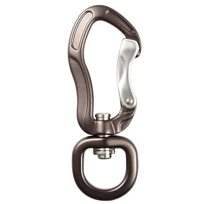 Grozāmais karabīnes klips 360° grozāms vērpējs karabīnes mazs stiepļu vārtu karabīnes rotācijas šūpuļtīkla piekares klipa āķis