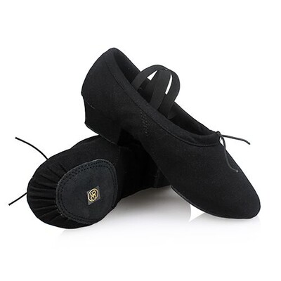 Profesionalne baletne cipele za ples, plesne cipele s niskom petom za djevojčice, platnene učiteljske cipele za satove plesa