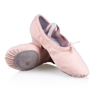 Profesionalne baletne cipele za ples, plesne cipele s niskom petom za djevojčice, platnene učiteljske cipele za satove plesa