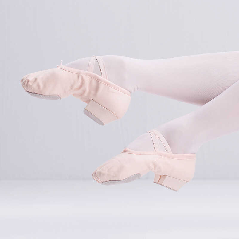 Profesionalne baletne cipele za ples, plesne cipele s niskom petom za djevojčice, platnene učiteljske cipele za satove plesa