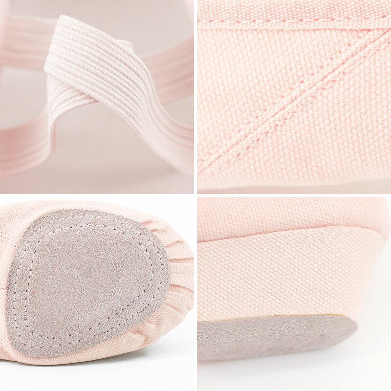 Profesionalne baletne cipele za ples, plesne cipele s niskom petom za djevojčice, platnene učiteljske cipele za satove plesa