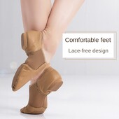 Odiniai Stretch Jazz Latin Dance Batai Salsa Moterims Džiazo Baleto Batai Mokytojų šokių Sandalai Mankštos bateliai