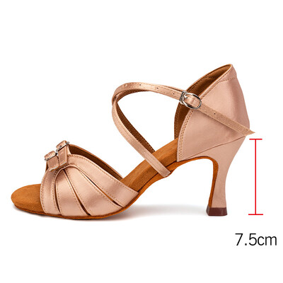 Latīņamerikas deju apavi sievietēm Latīņamerikas deju apavi sievietēm ar dubultu sprādzi, treniņu ballītei tango salsas sandales dejām, mīksta zole