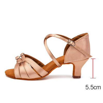 Latīņamerikas deju apavi sievietēm Latīņamerikas deju apavi sievietēm ar dubultu sprādzi, treniņu ballītei tango salsas sandales dejām, mīksta zole