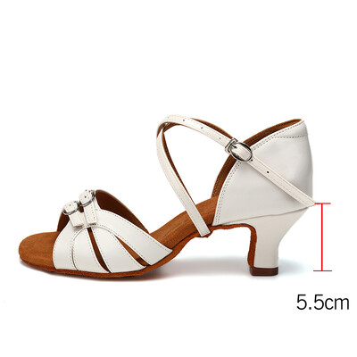 Latīņamerikas deju apavi sievietēm Latīņamerikas deju apavi sievietēm ar dubultu sprādzi, treniņu ballītei tango salsas sandales dejām, mīksta zole