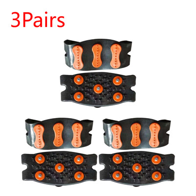 1-5 gab. 5 kniedes kāpšanas kronšteini pretslīdēšanas alpīnisma skavas Unisex zābaki sniega skavas Āra ķēdes apavu tapas