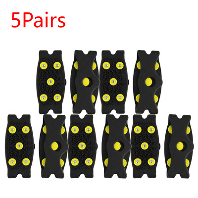 1-5 gab. 5 kniedes kāpšanas kronšteini pretslīdēšanas alpīnisma skavas Unisex zābaki sniega skavas Āra ķēdes apavu tapas