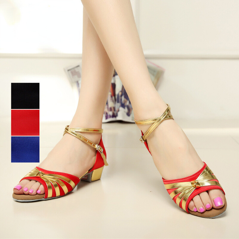 Aukštos kokybės naujų prekių didmeninė prekyba mergaitėms vaikams / vaikams / vaikams Ballroom Tango Salsa Latin šokių batai žemakulniai batai