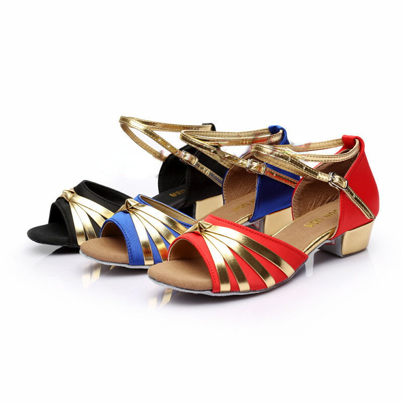 Aukštos kokybės naujų prekių didmeninė prekyba mergaitėms vaikams / vaikams / vaikams Ballroom Tango Salsa Latin šokių batai žemakulniai batai