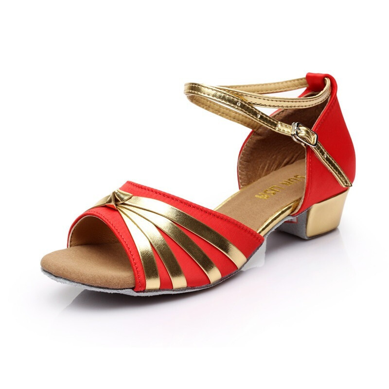 Aukštos kokybės naujų prekių didmeninė prekyba mergaitėms vaikams / vaikams / vaikams Ballroom Tango Salsa Latin šokių batai žemakulniai batai