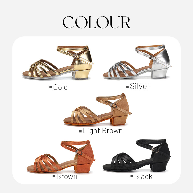 DKZSYIM Ženske latino cipele za djevojčice na nisku petu Latino salsa moderne plesne cipele Tango Salsa Rumba Latino plesne cipele 3,5 cm