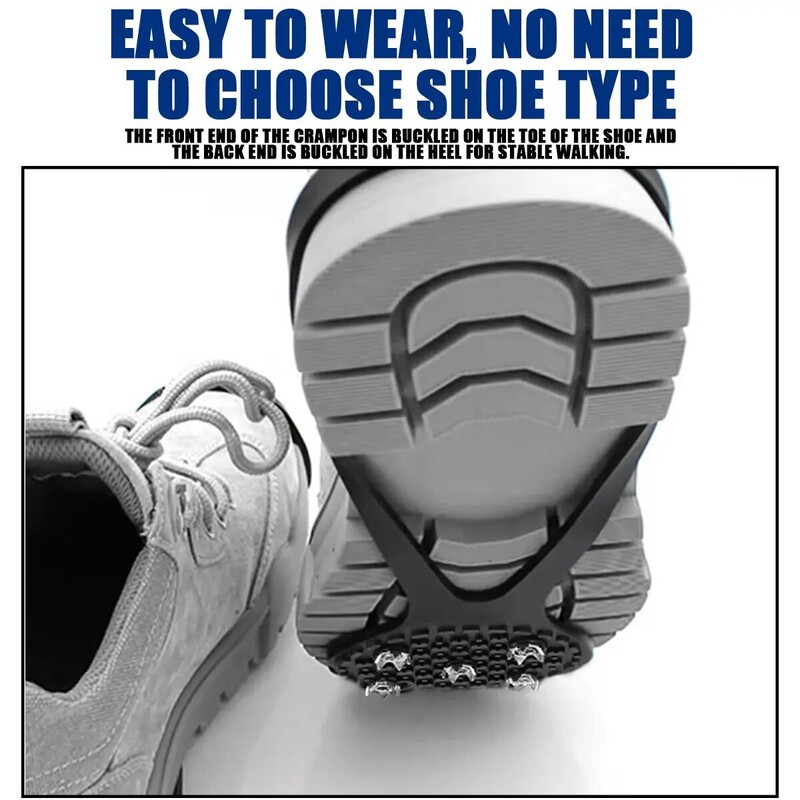 1 pora 5 smeigtukai, neslystantys ant ledo ir sniego kempingo vaikščiojimo batai Žieminiai apsauginiai batai Universalūs profesionalūs laipiojimo snapeliai