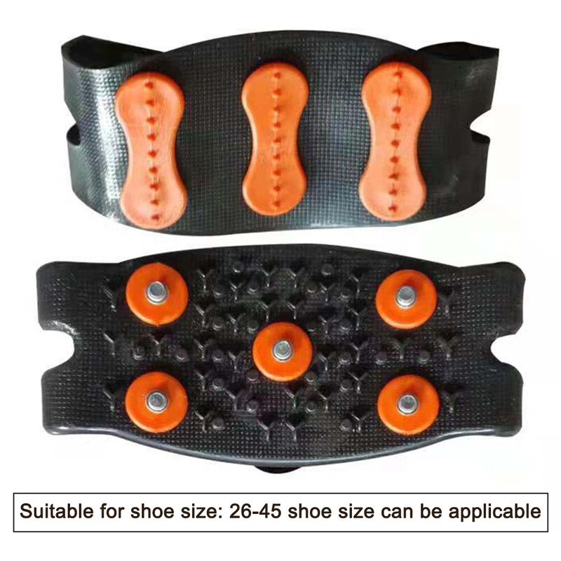 5 stud Snow Ice Claw pretslīdēšanas alpīnisma skavas Unisex sniega spīļu apavu pārvalki pastaigu pārgājienu piederumi