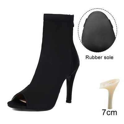 YSWEYOMIC Latinskoamerické tanečné topánky Dámske sexi jehlové topánky na tango čižmy, párty tanečné čižmy, dámske tanečné topánky, spoločenské topánky