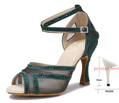 WUXIJIAO Dámske tanečné topánky Tango Salsa Latin Dance Topánky pre dievčatá Spoločenské tanečné topánky na podpätku Červené svadobné topánky s mäkkou podrážkou Dámske sandále