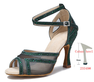 WUXIJIAO Dámske tanečné topánky Tango Salsa Latin Dance Topánky pre dievčatá Spoločenské tanečné topánky na podpätku Červené svadobné topánky s mäkkou podrážkou Dámske sandále