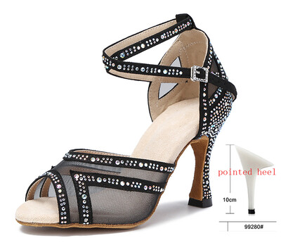 WUXIJIAO Dámske tanečné topánky Tango Salsa Latin Dance Topánky pre dievčatá Spoločenské tanečné topánky na podpätku Červené svadobné topánky s mäkkou podrážkou Dámske sandále