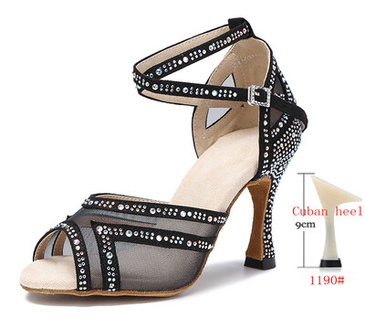 WUXIJIAO Dámske tanečné topánky Tango Salsa Latin Dance Topánky pre dievčatá Spoločenské tanečné topánky na podpätku Červené svadobné topánky s mäkkou podrážkou Dámske sandále