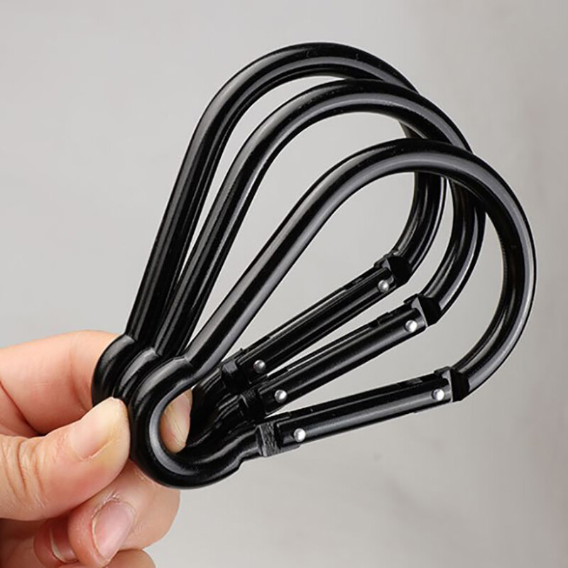 Alumīnija sakausējuma karabīnes āķi Ķirbja forma Nebloķējošs dizains Liels pārgājienu kempings karabīne Ātrās saites bloķēšanas gredzens karabīnes āķis