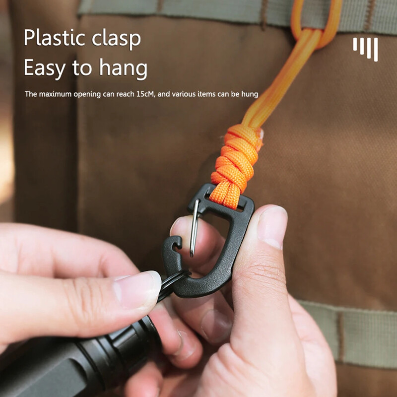 Paracord atslēgu piekariņa aukla Augstas izturības izpletņa aukla izdzīvošanas mugursoma atslēgu piekariņš zibspuldzes kamera pret pazaudēšanu pakarināmā virve