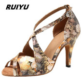 Lotynų kalbos šokių batai moteriški minkštu padu salsa tango sportbačiai Damasko violetinė chaki spalvos vasaros mergaičių aukštakulniai sandalai Pratimai