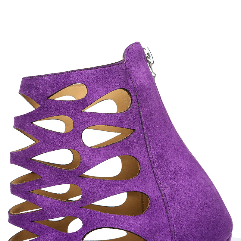 DKZSYIM Izgriezumi Latīņamerikas deju apavi Sieviešu augstpapēžu kurpes 6–10 CM balles tango/Salsas deju zābaki ar atvērtu purngalu deju apavi ar rāvējslēdzēju