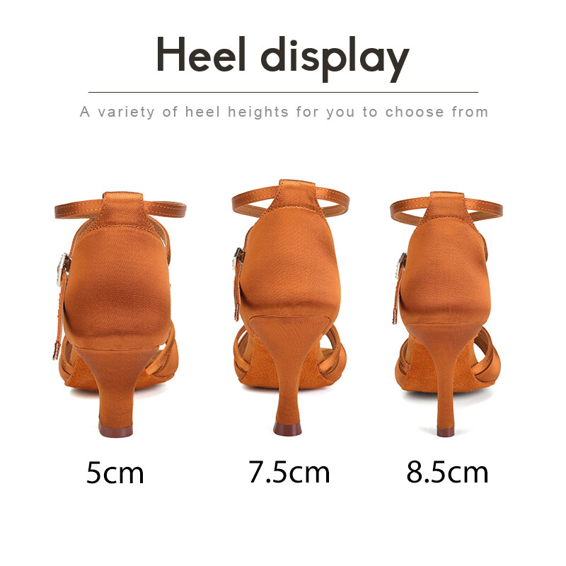 DKZSYIM moteriški Lotynų Amerikos šokių batai pobūvių aukštakulniai vakarėlių šokių batai minkštu padu šilko tango salsa batai moterims, mergaičių sandalai