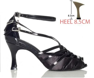 Sieviešu latīņu balles deju apavi Sieviešu salsas sandales iekštelpu mīkstās zoles dāmu sambal tango apavi ballītes skatuves spēle