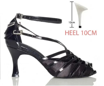 Sieviešu latīņu balles deju apavi Sieviešu salsas sandales iekštelpu mīkstās zoles dāmu sambal tango apavi ballītes skatuves spēle