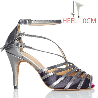 Sieviešu latīņu balles deju apavi Sieviešu salsas sandales iekštelpu mīkstās zoles dāmu sambal tango apavi ballītes skatuves spēle