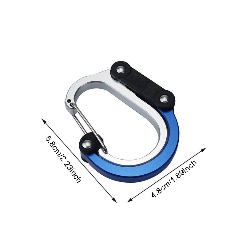 Āra karabīnes hibrīda zobratu saspraudes Rotējošais āķis Spēcīgi skavas Kempings Pārgājieni Ceļojumu mugursoma kalnos kāpšanas piederumi