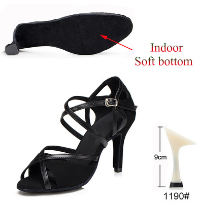 Dámske tanečné topánky na salsu a tango, spoločenské párty a šport, červené a čierne, dievčenské, vysoké podpätky, letné sandále, outdoorové, dámske tanečné topánky