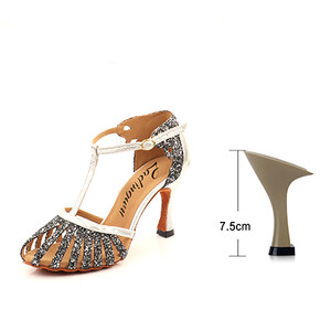 Ladingwu 2021 Nový štýl salsa tanečných topánok pre ženy a dievčatá latinskoamerické tanečné topánky, semišové trblietavé topánky s mäkkou podrážkou, spoločenské tanečné topánky, tanečné san